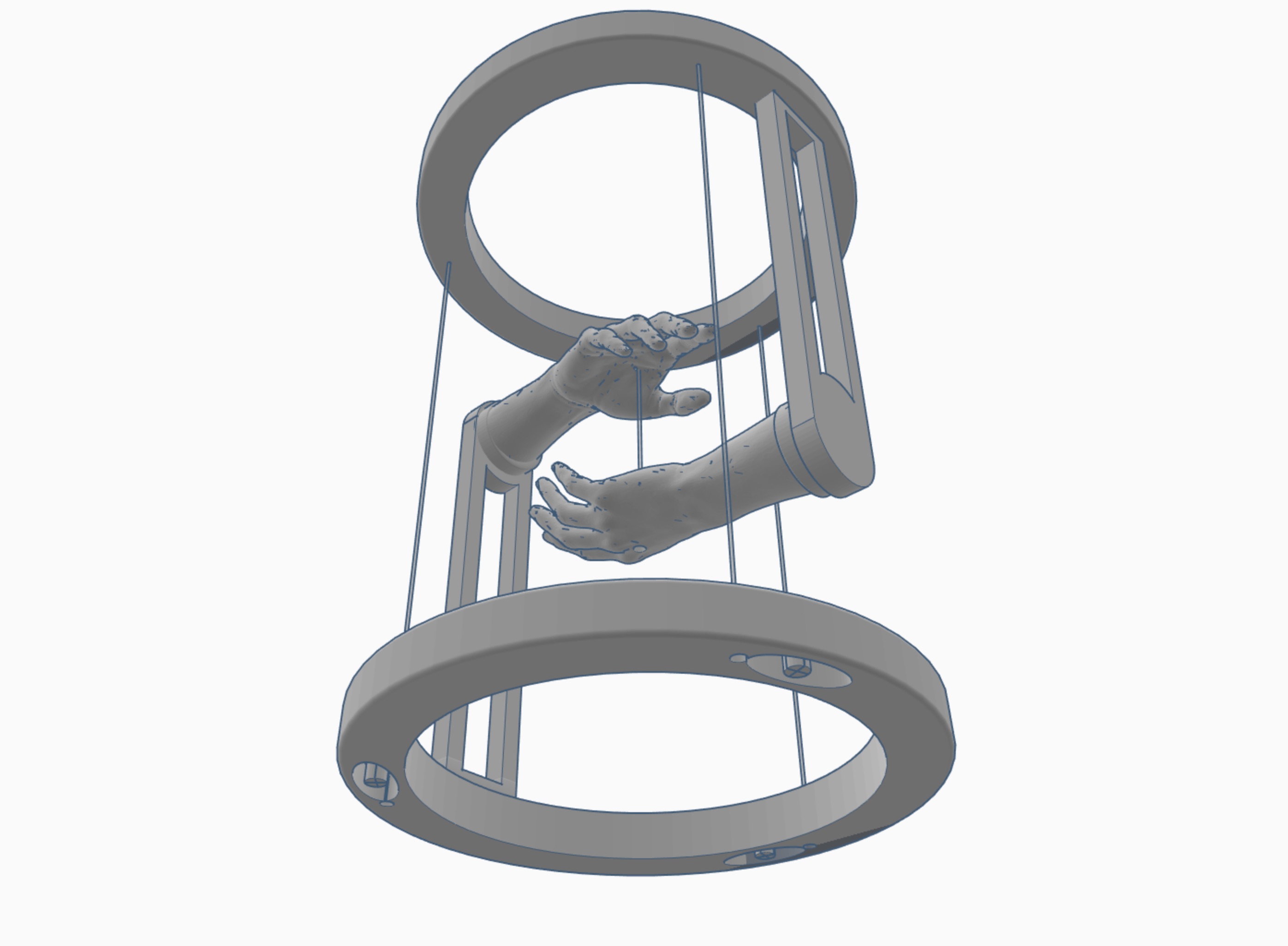 Miniatura 12 do modelo 3D Magic Hands - Tensegrity