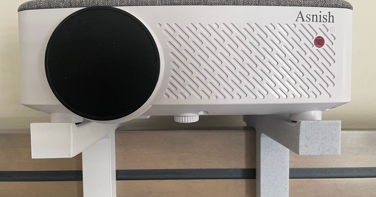 Video projector headboard stand by Ernesto Rivera Download free STL