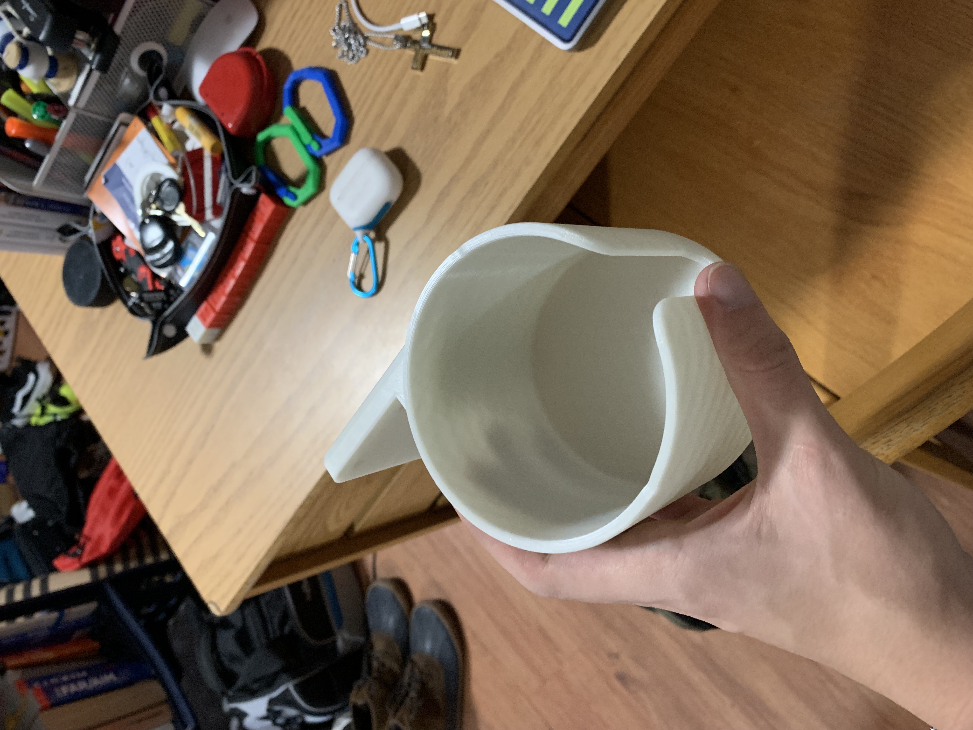 Desk cup holder