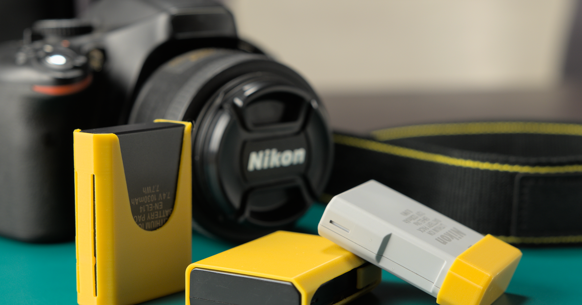 Nikon EL14a / EL14 Battery Case by spontaniel | Download free STL model ...