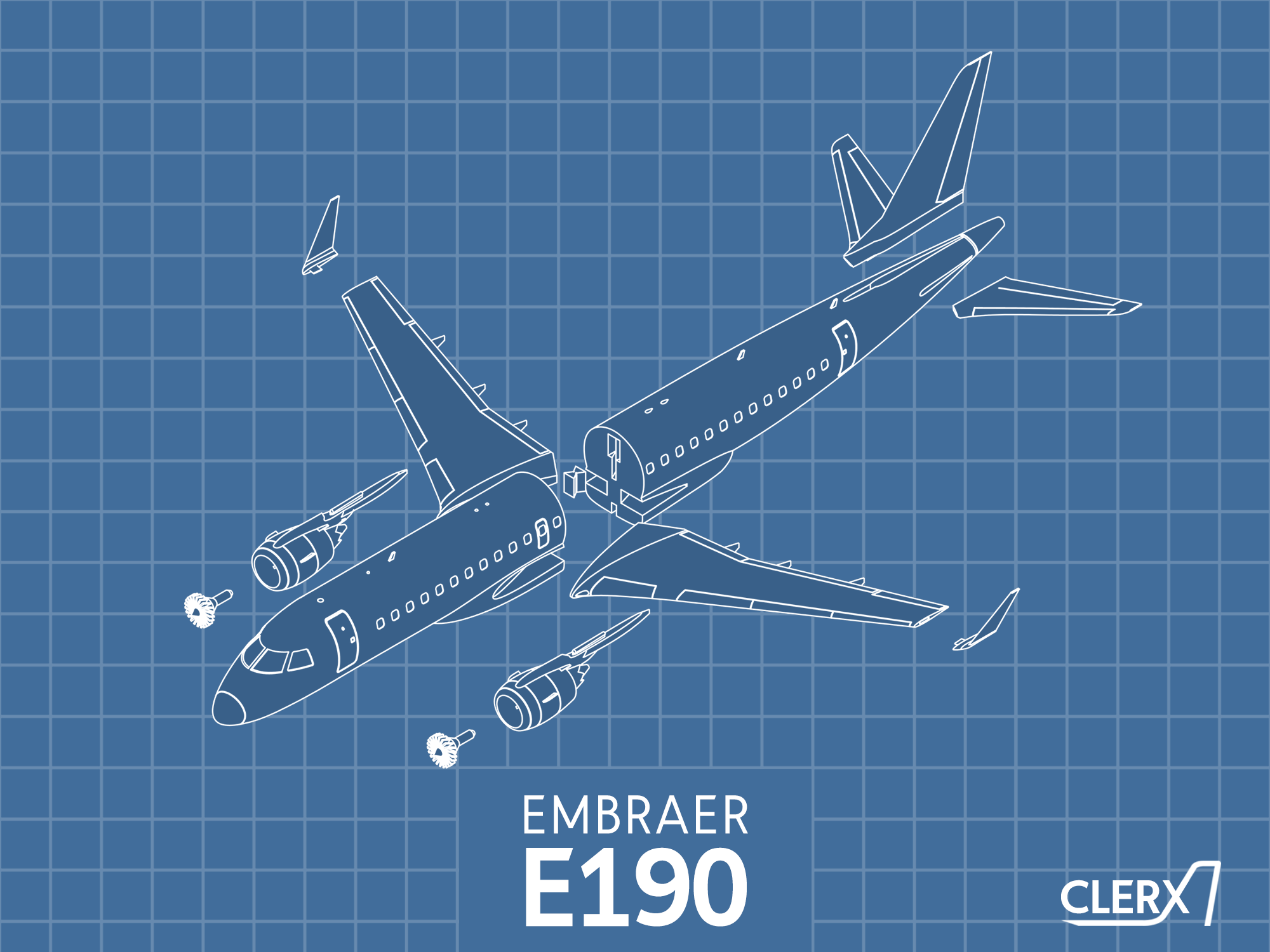 Embraer E190 - 1:100 By CLERX | Download Free STL Model | Printables.com