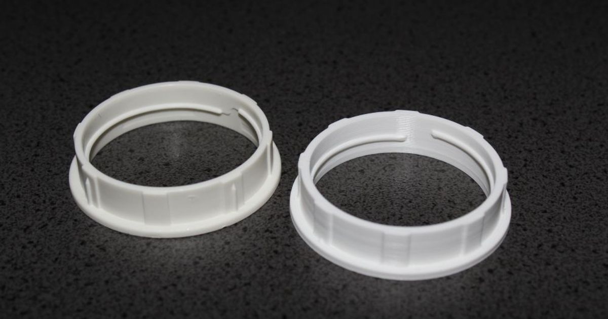 Ikea E14 lamp socket nut by PeaKay Download free STL model