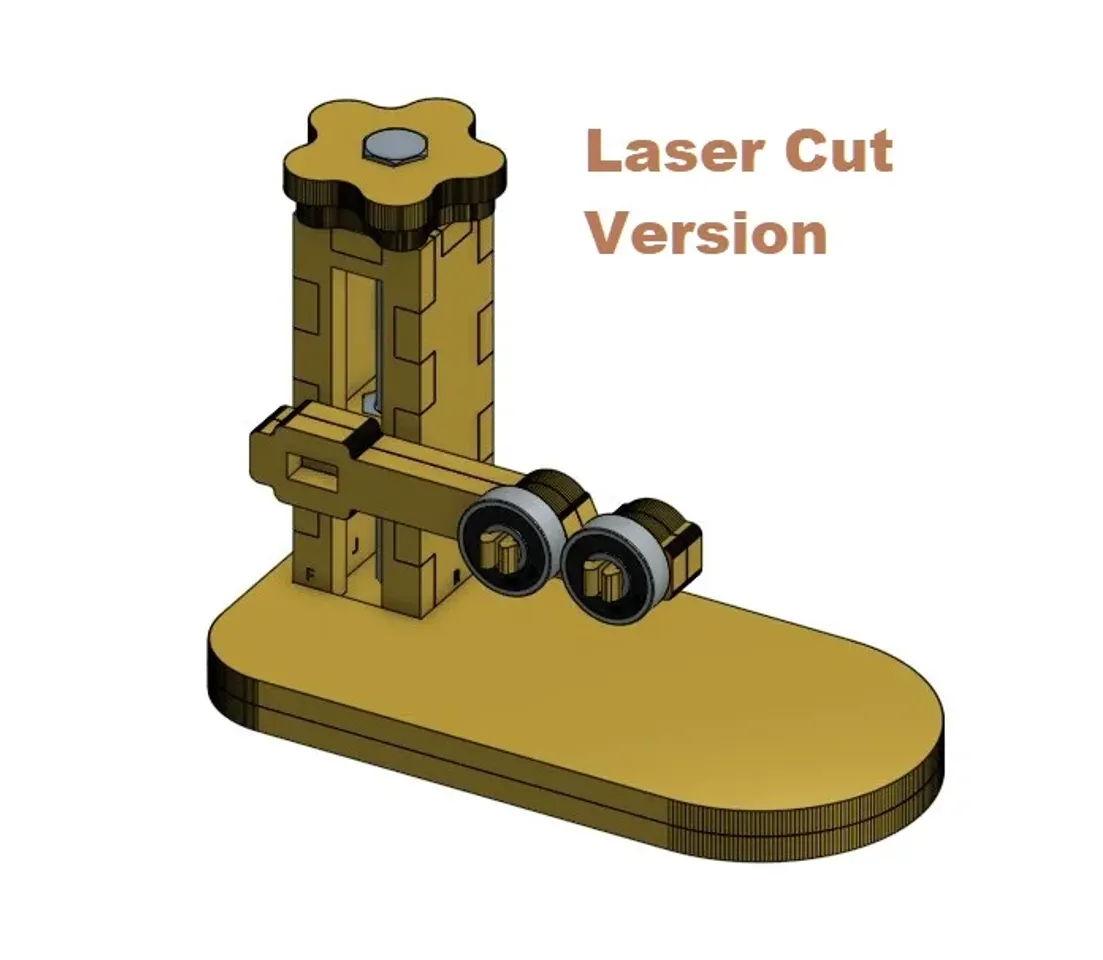 Laser Engraver Rotary Riser/Stabilizer (3D Printed or Laser Cut) by  GabrielMaker, Download free STL model