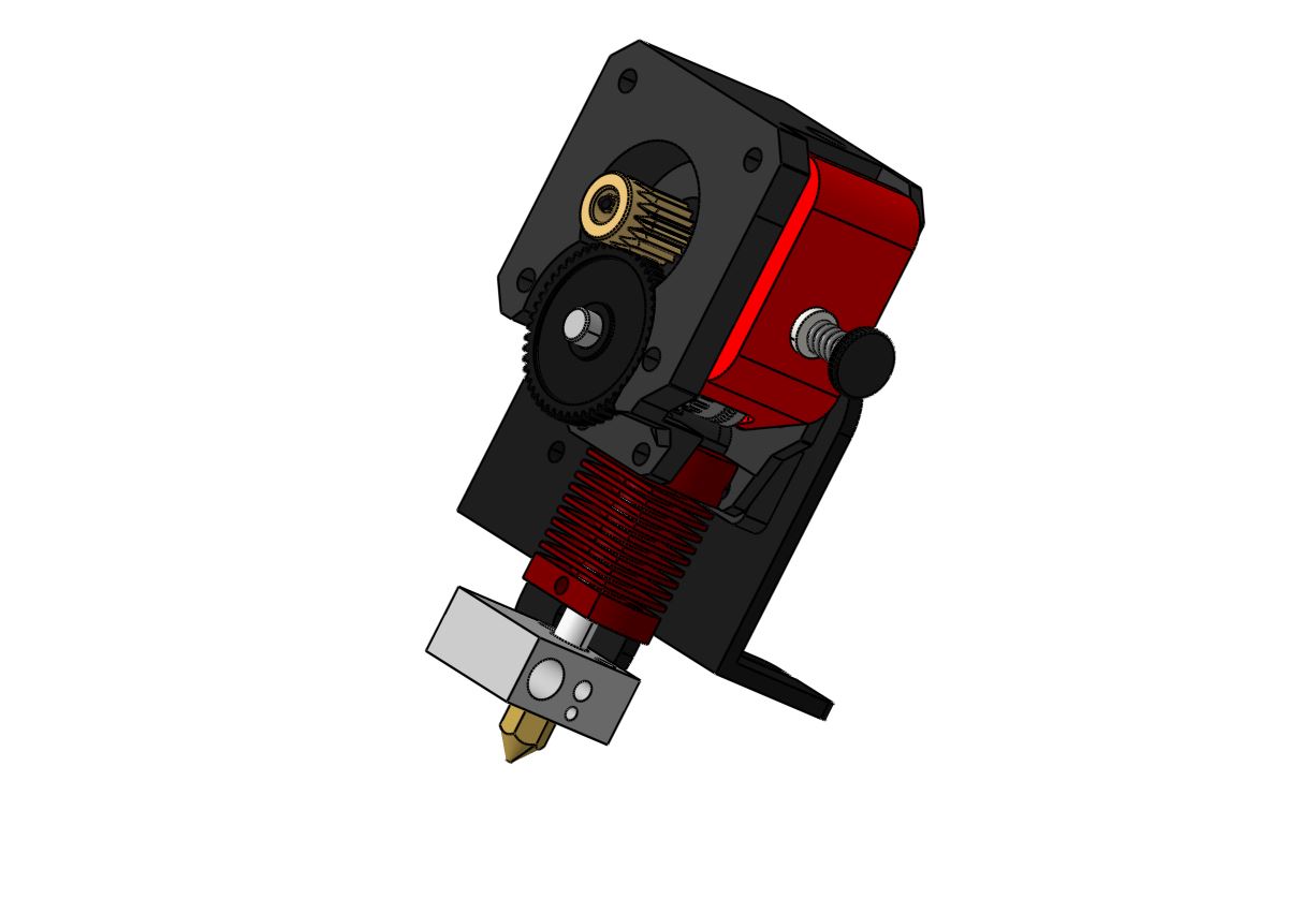 SDGX Small dual gear direct drive extruder for Ender 3 Work in