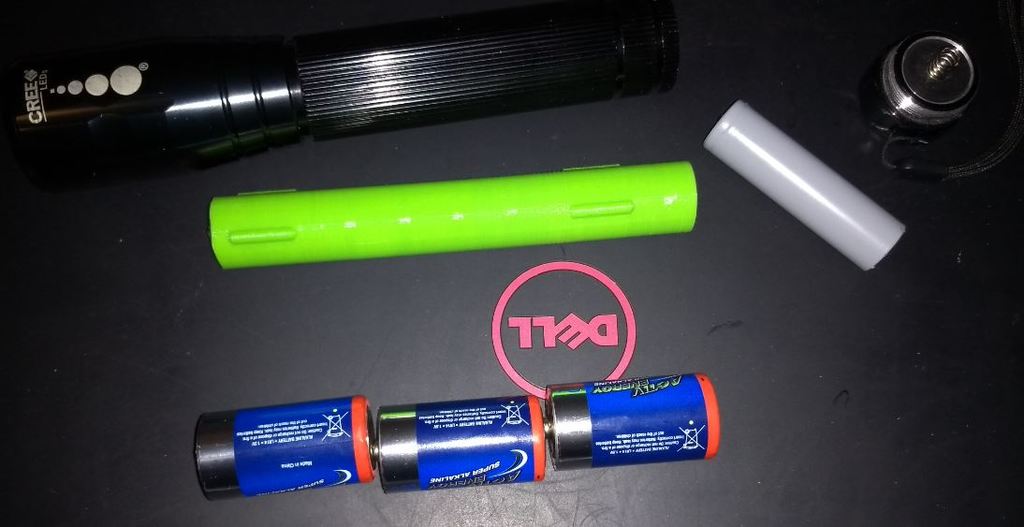 Triple C Cell to 18650 battery adapter