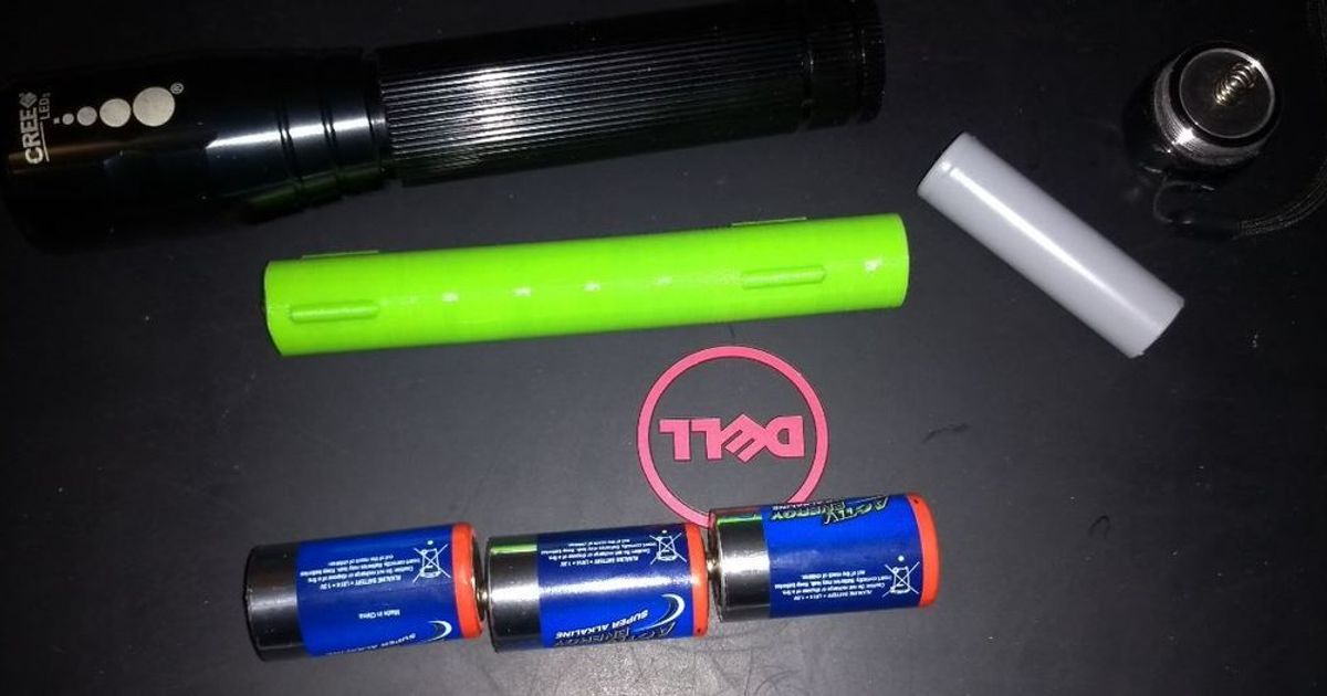 Triple C Cell to 18650 battery adapter by Sagittario | Download free ...