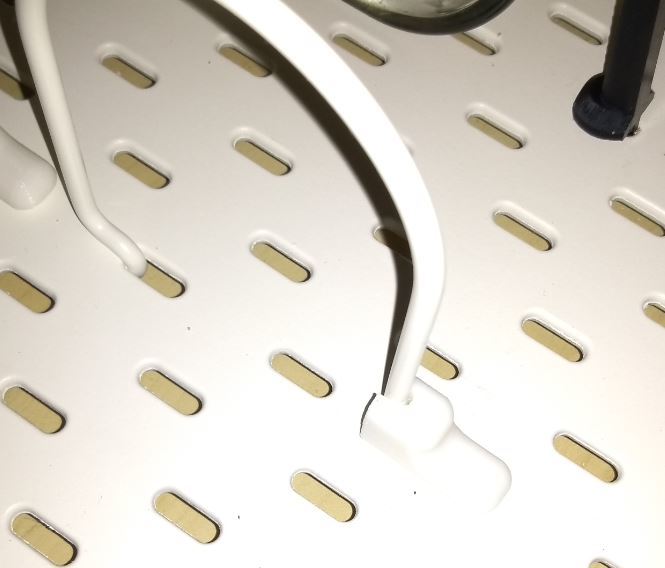 Ikea Skadis wire lock