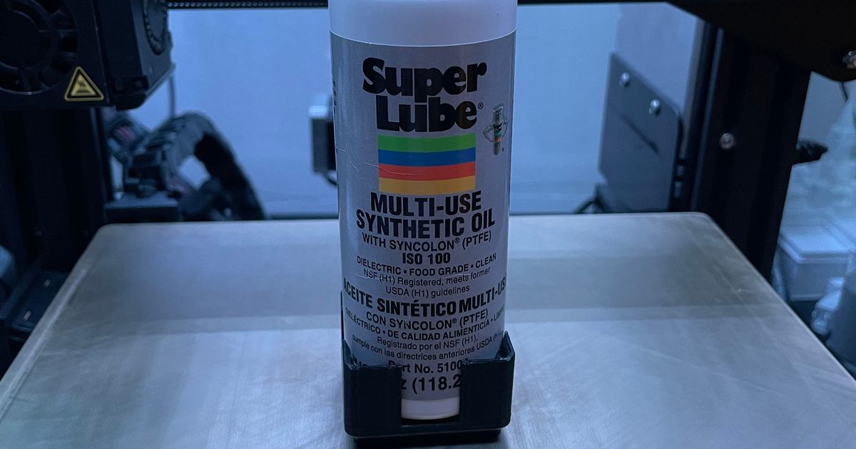 Gridfinity Bambu Lab SuperLube Grease Holder by HastCustom3dprints