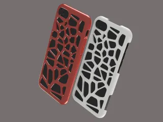 iPhone 8/SE Case Support free voronoi designs (hard and soft