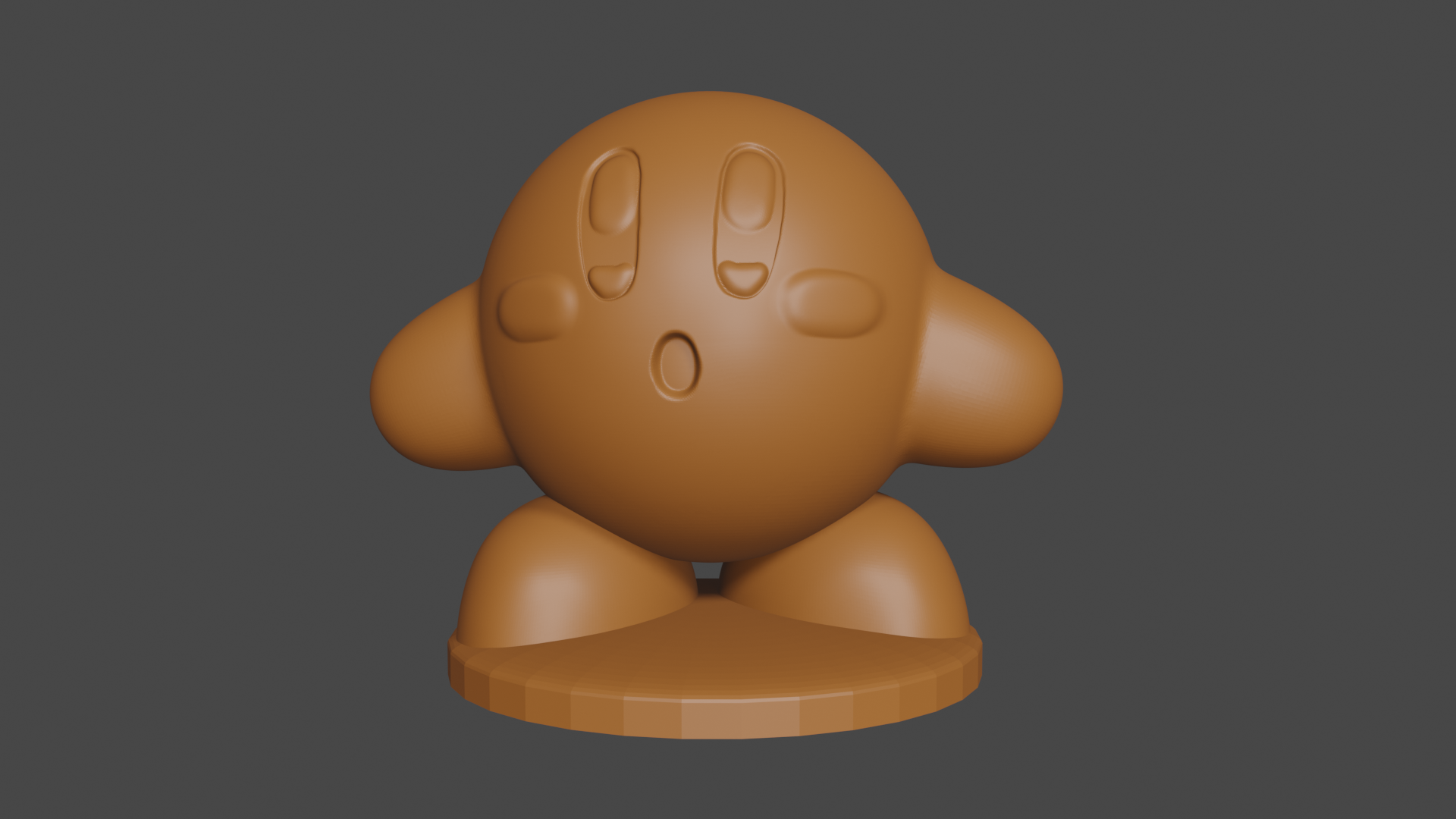 Kirby inspired, Kirby, Tabletop DnD miniature