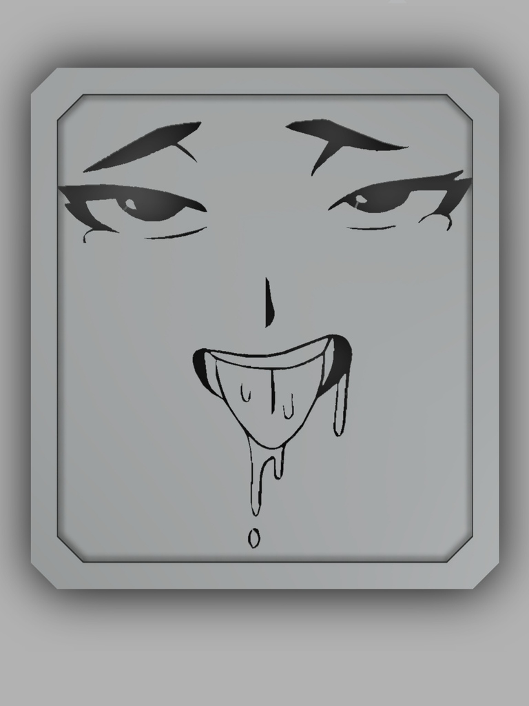 Ahegao 2D Wall Art by Lucullust | Download free STL model | Printables.com