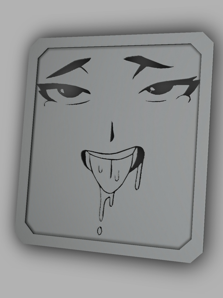 Ahegao 2D Wall Art by Lucullust | Download free STL model | Printables.com