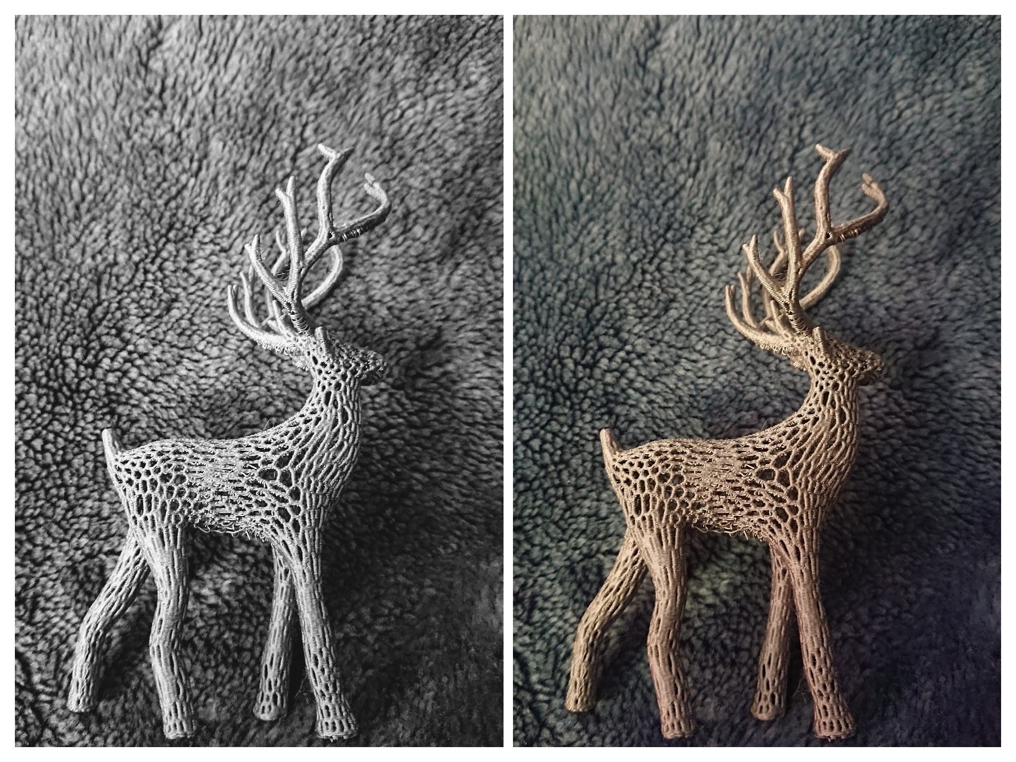 Voronoi deer ornament 3D model thumbnail
