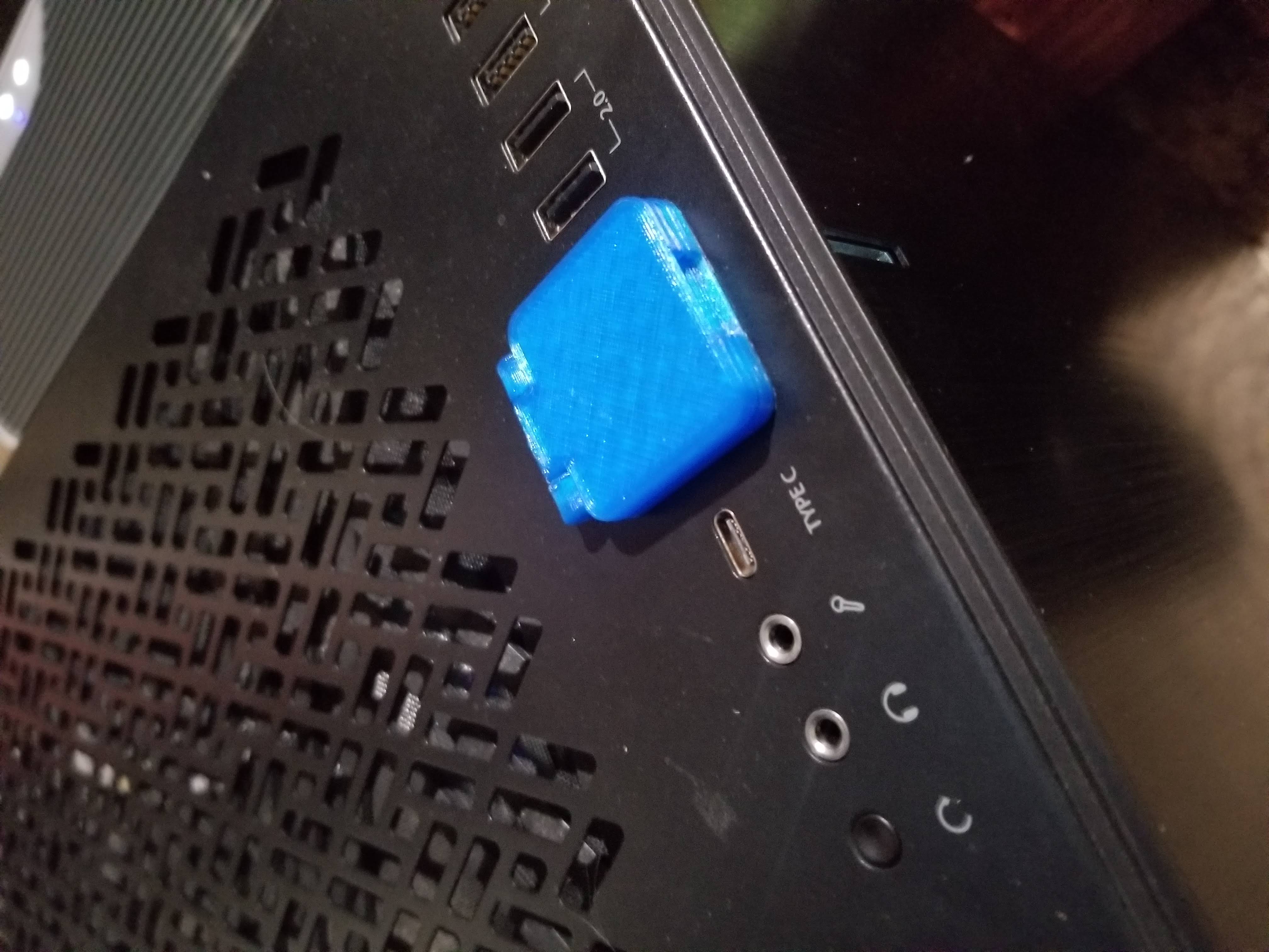 Latching Anti-Cat Power Button Cover for Fractal Design Define R7