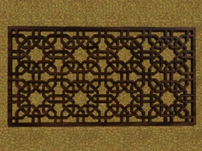 Orient Ornamentic Wood Frame