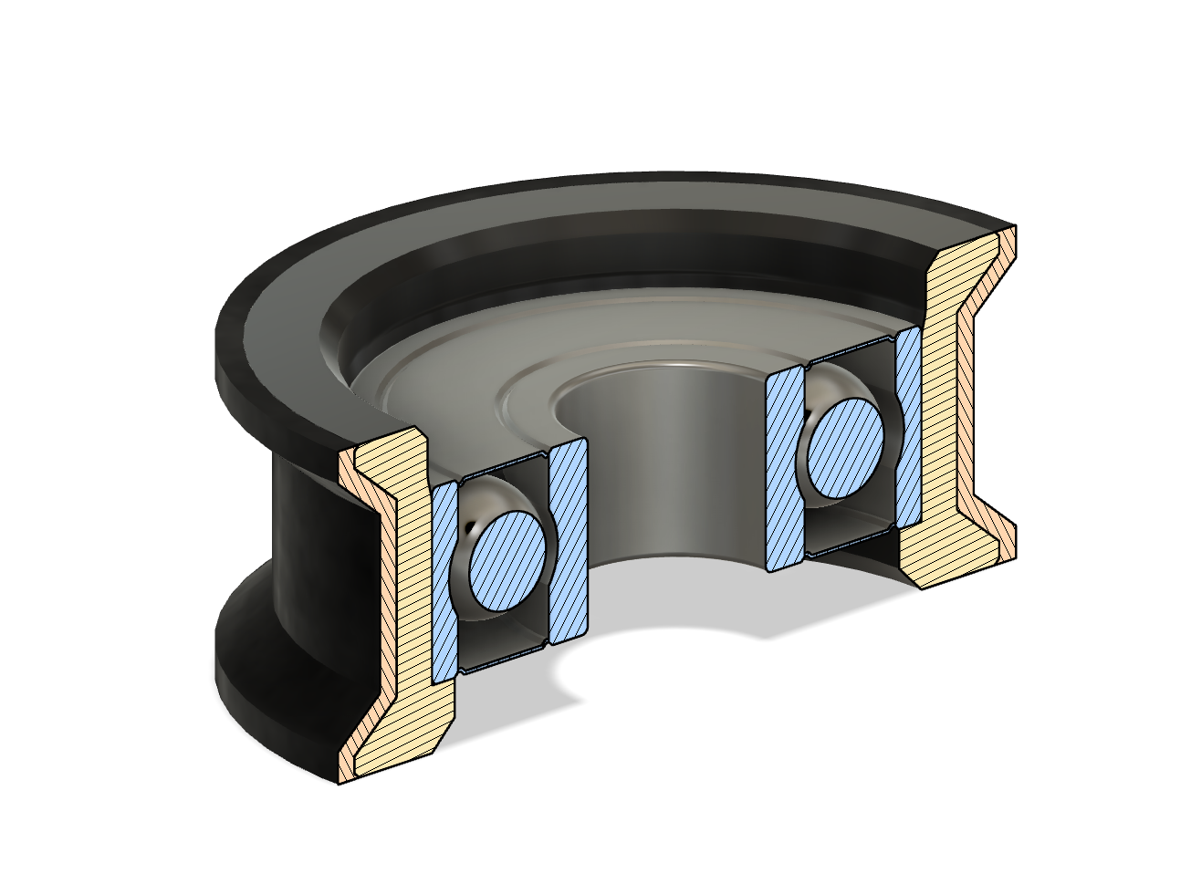 Pulley and M8 Threaded Clips for Filament Rollers by DET-Man | Download ...