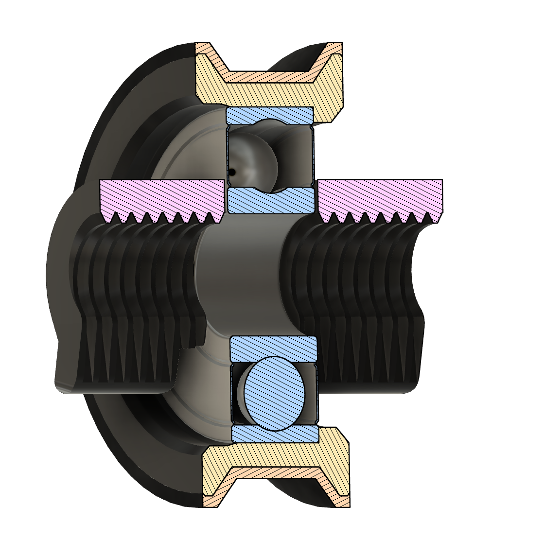 Pulley and M8 Threaded Clips for Filament Rollers by DET-Man | Download ...