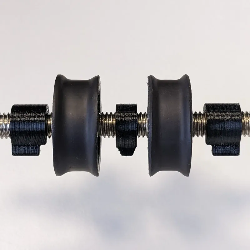 Pulley and M8 Threaded Clips for Filament Rollers by DET-Man | Download ...