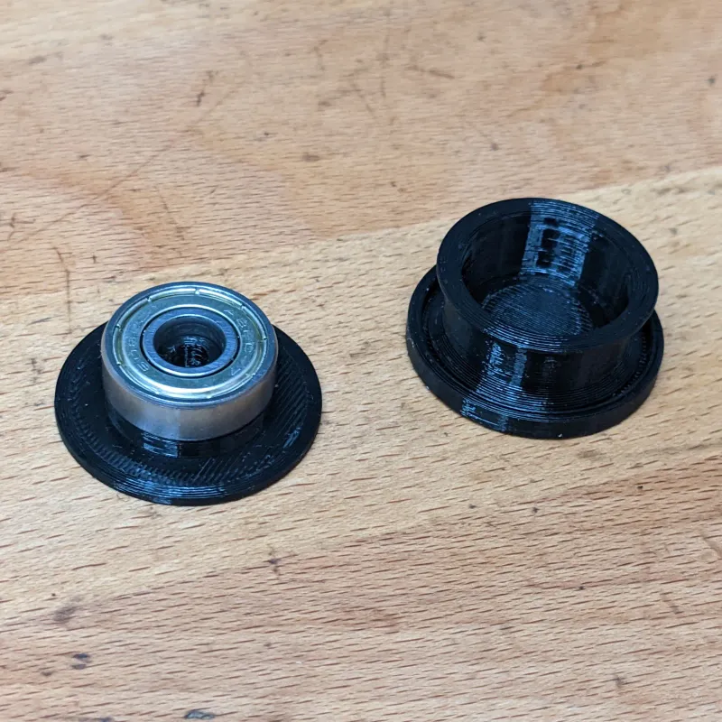 Pulley and M8 Threaded Clips for Filament Rollers by DET-Man | Download ...