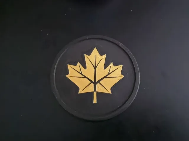 Fall leaf coaster