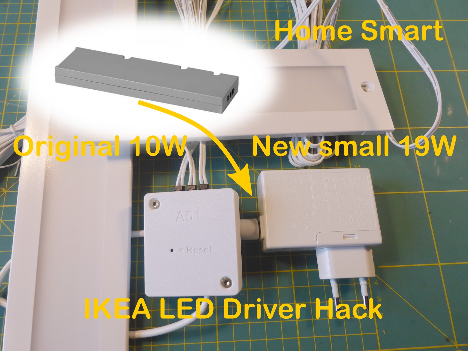 Enclosure for Smart LED Tradfri driver, IKEA Hack