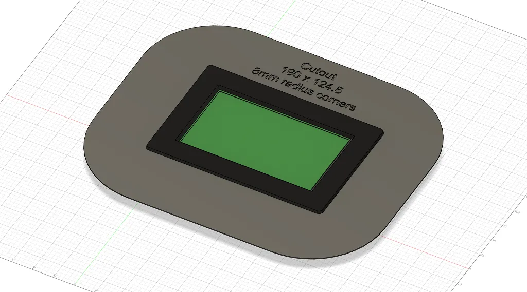 7" Touchscreen Panel Mount by truglodite | Download free STL model ...