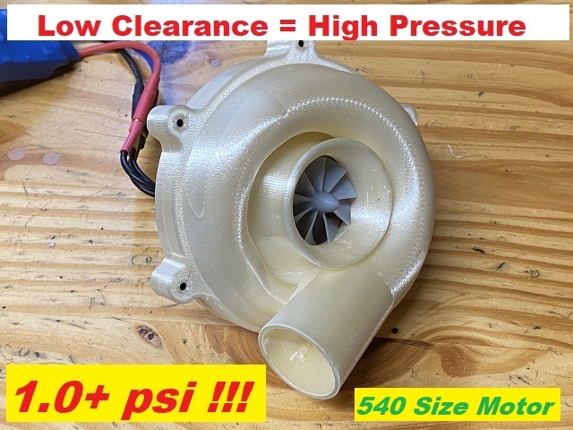 Compressor for 540 Motors (>1.0 psi !!!)