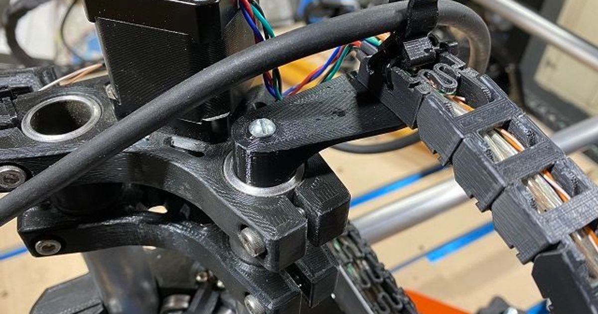 MPCNC Primo J Z Cable Chain Mount by truglodite Download free STL model