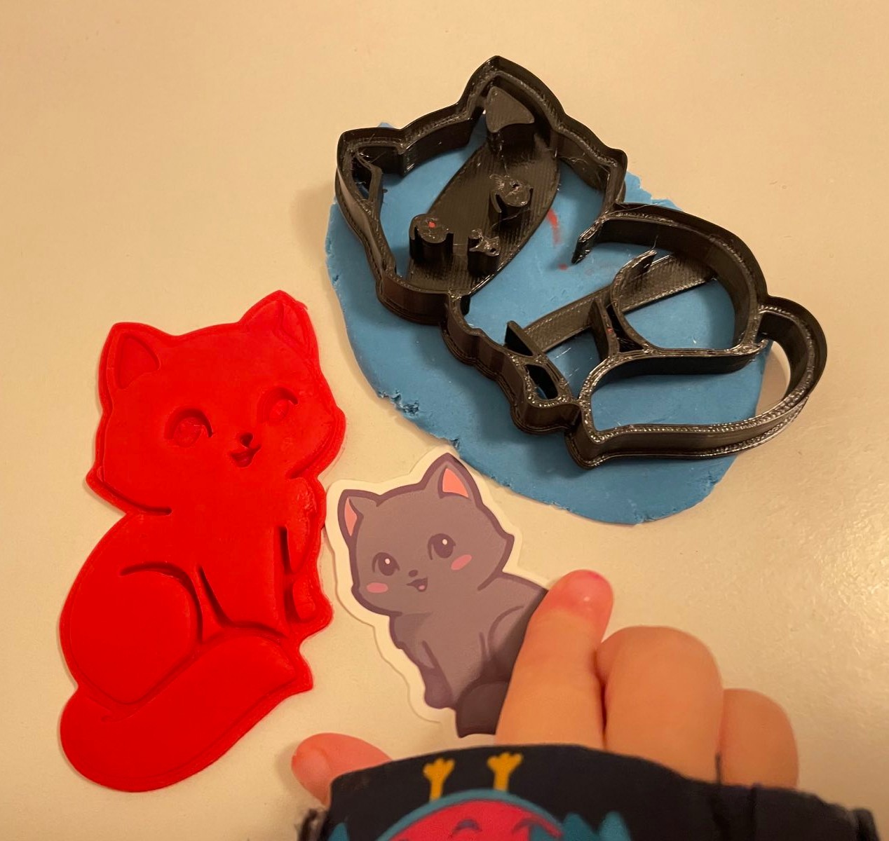 Miniatura 2 do modelo 3D Cat cookie cutter