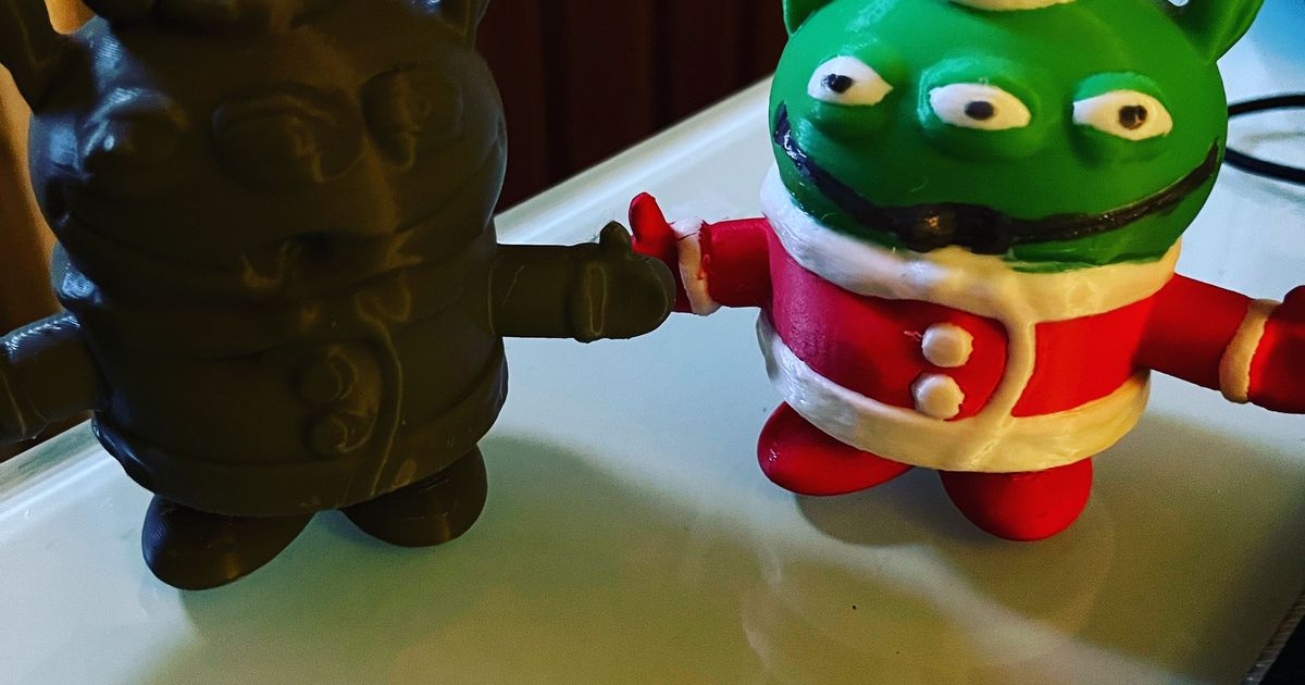 Toy Story Christmas Alien by Layered Visions | Download free STL model