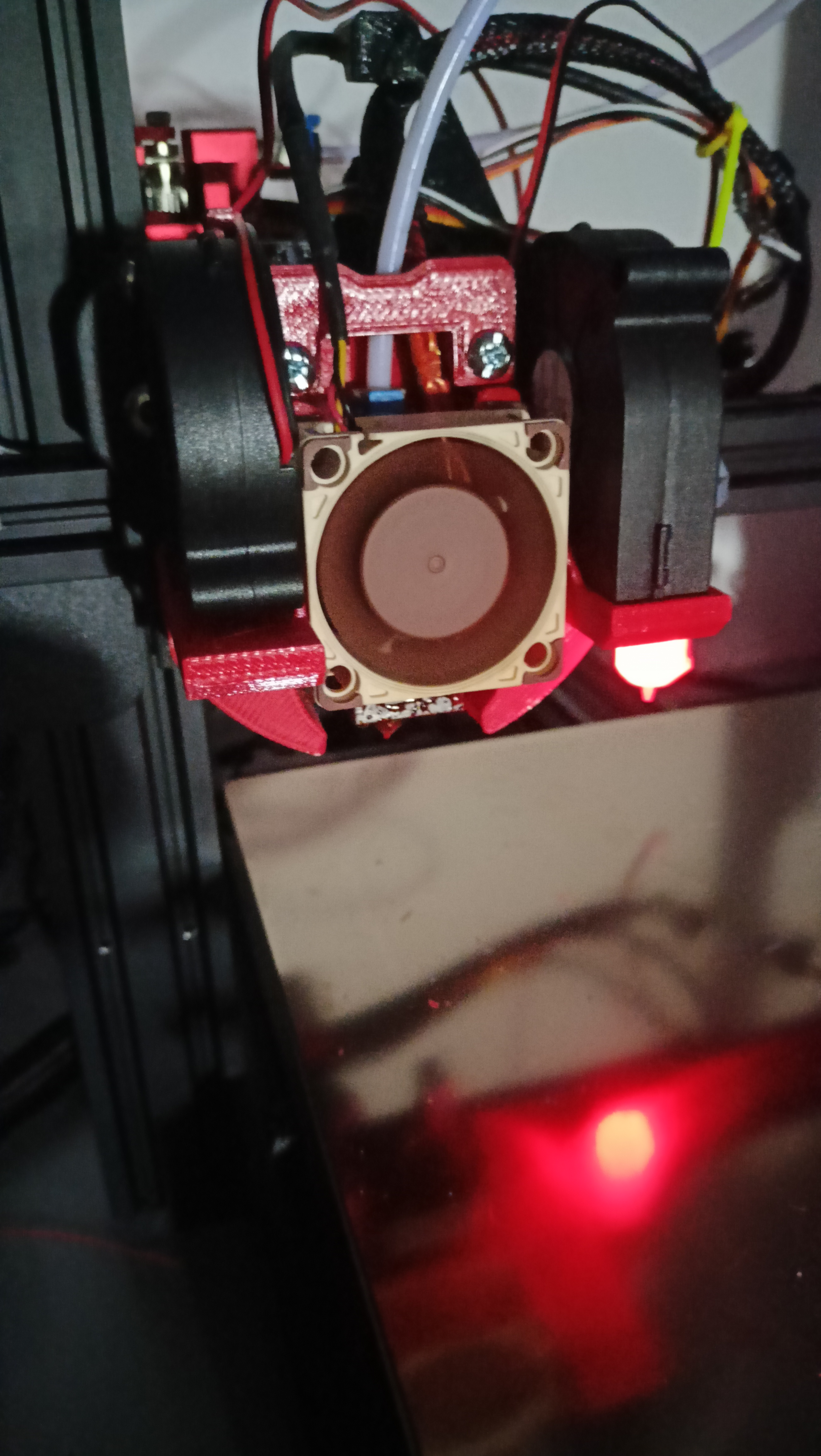 Banta Mount - Ender 3 Max mount remix + custom dual 5015 blower fan duct