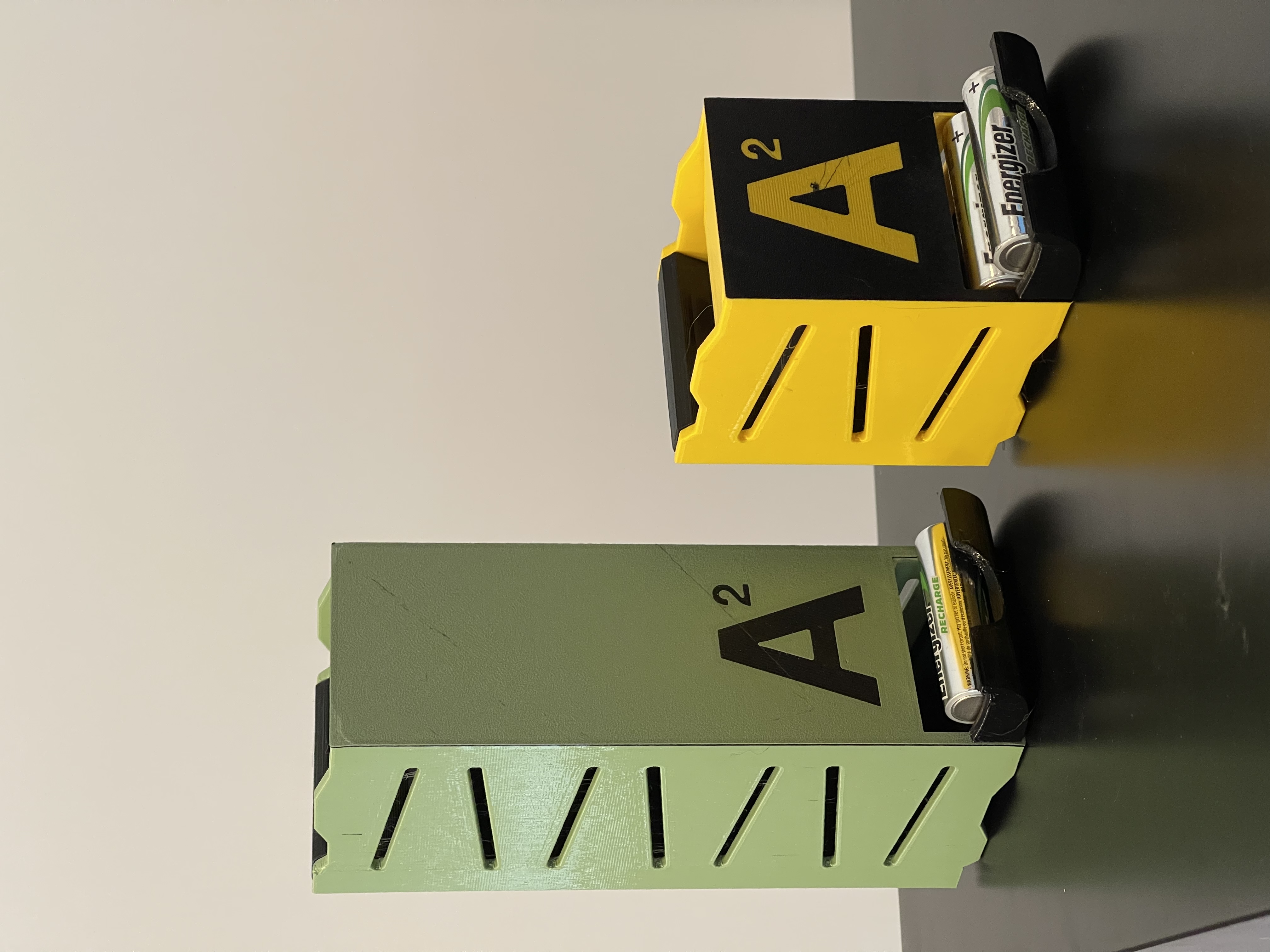 AA Stackable Battery Holders (wall mountable)