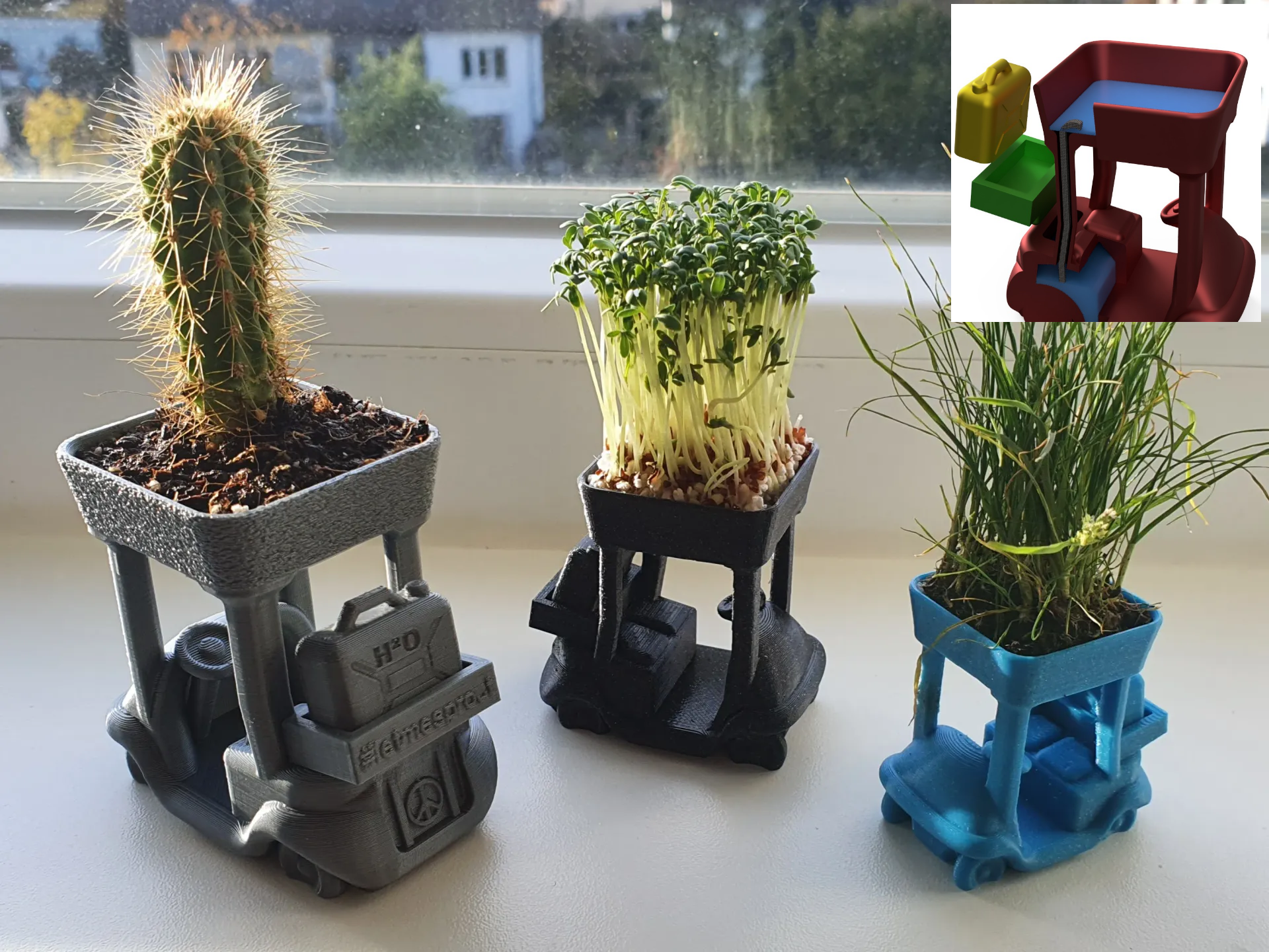 Magic E3D Buggy Planter (self watering)