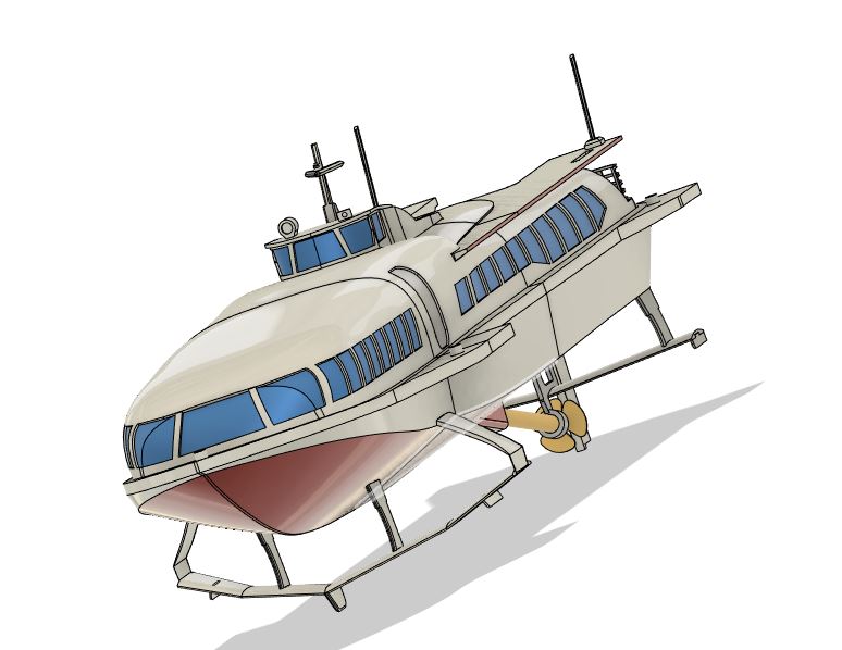 Zryw 1 : an hydrofoil RC boat