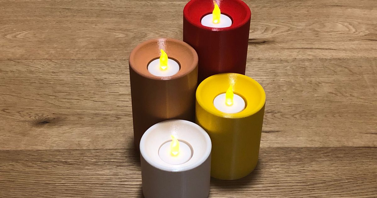 LED candle socket - advent wreath ready by HB9GXS | Download free STL ...