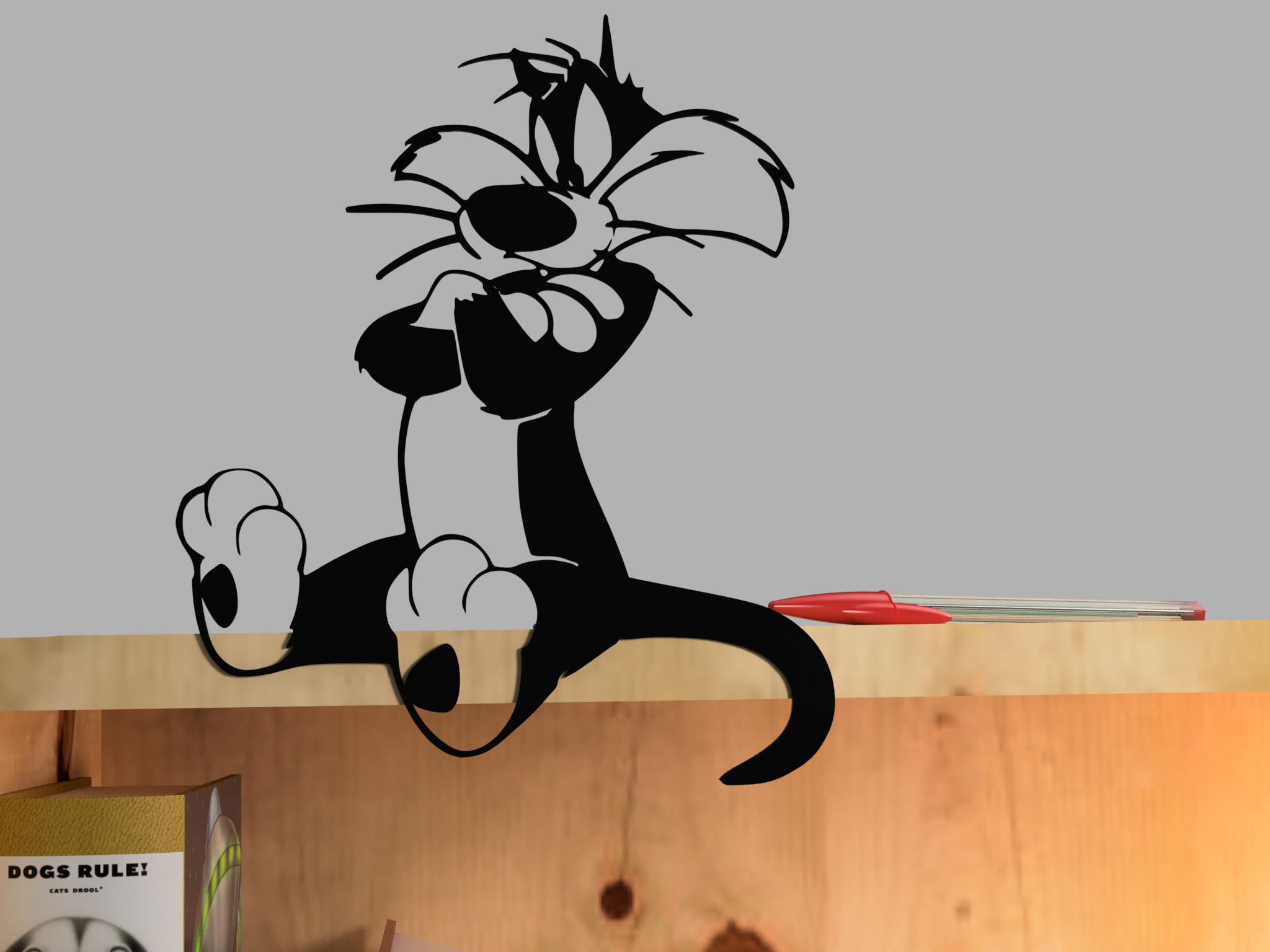 Sylvester pouting