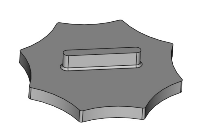 Slotted Sewer Cleanout Cap Tool