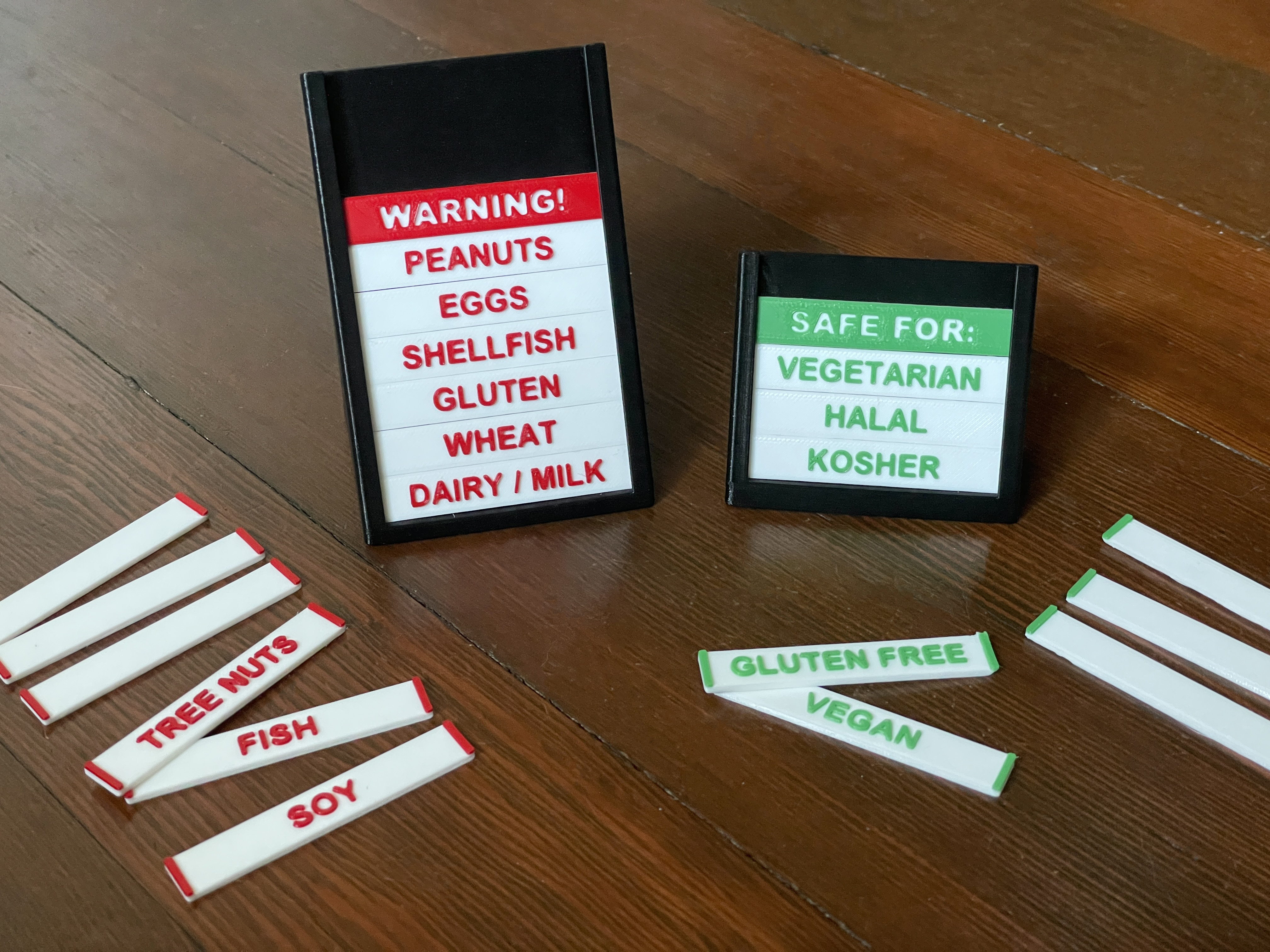 Food Allergy & Diet Safety Modular Sign Label