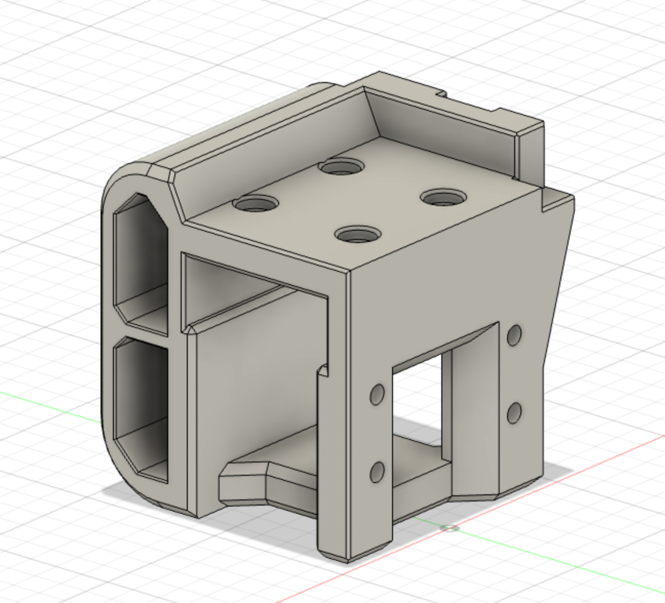 Ender 5 Mk3 Duct Mount for Hero Me Gen7