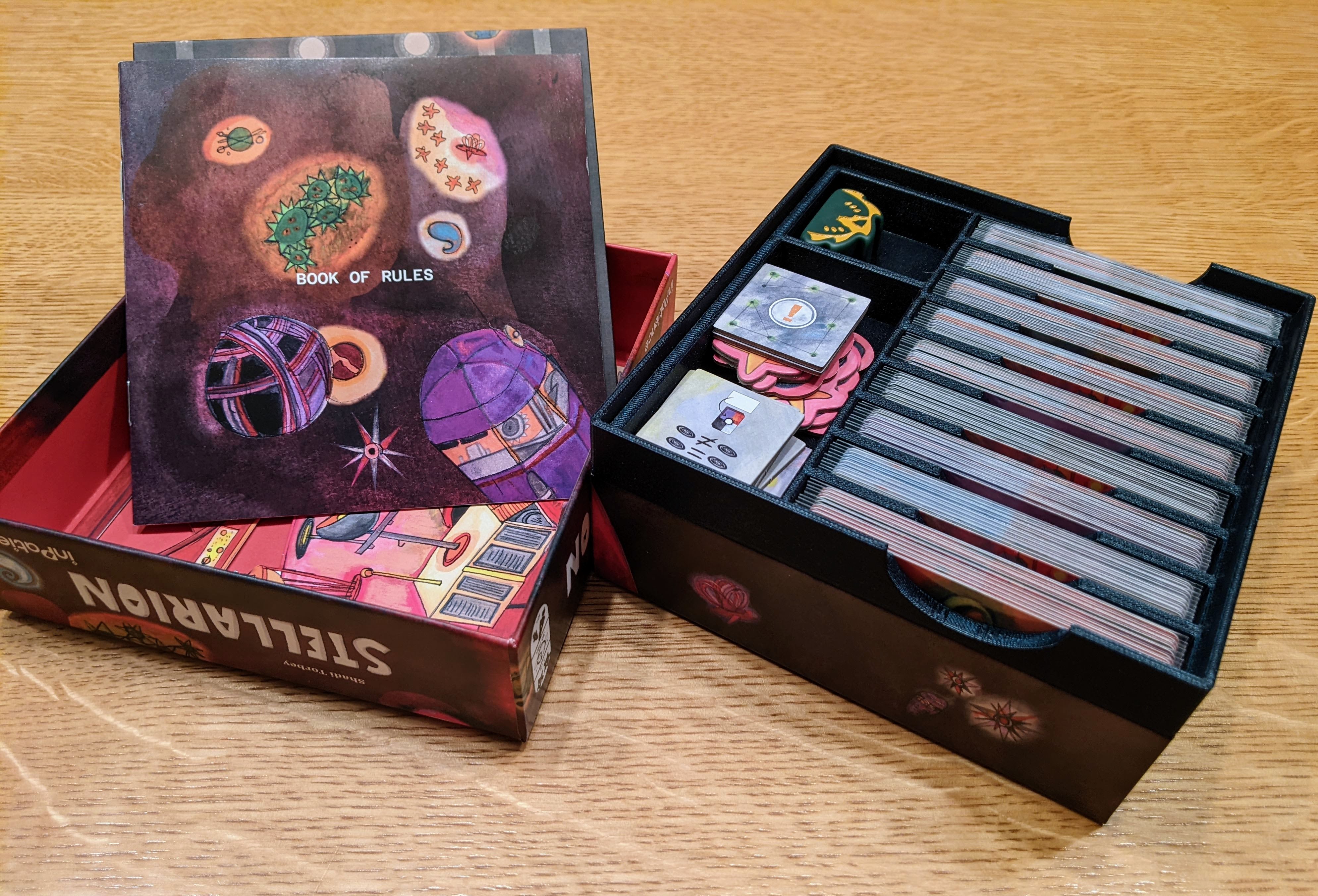 Stellarion Organizer Insert with Sleeved Cards