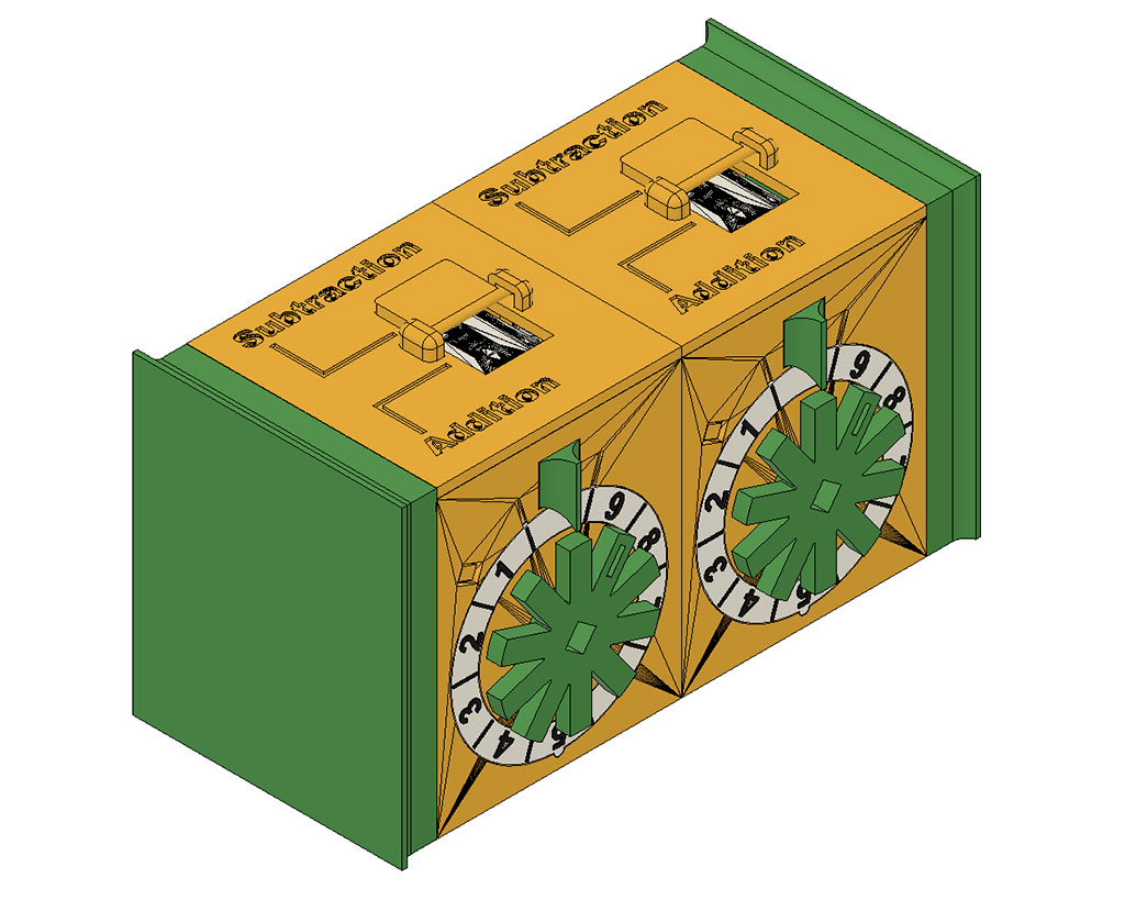 Mechanical calculator "Pascaline" (modular design) by Davide | Download free STL model ...