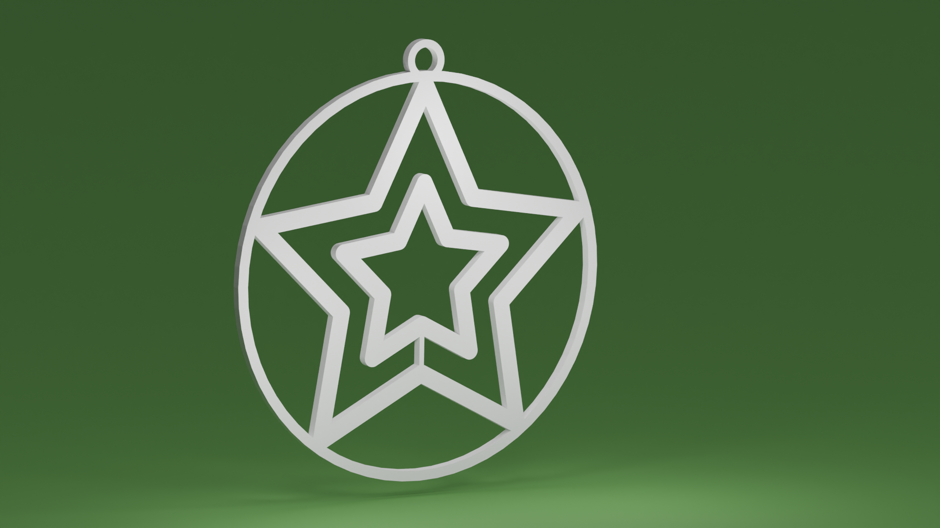 Christmas Tree Star in a bauble (Christmas tree ornament)