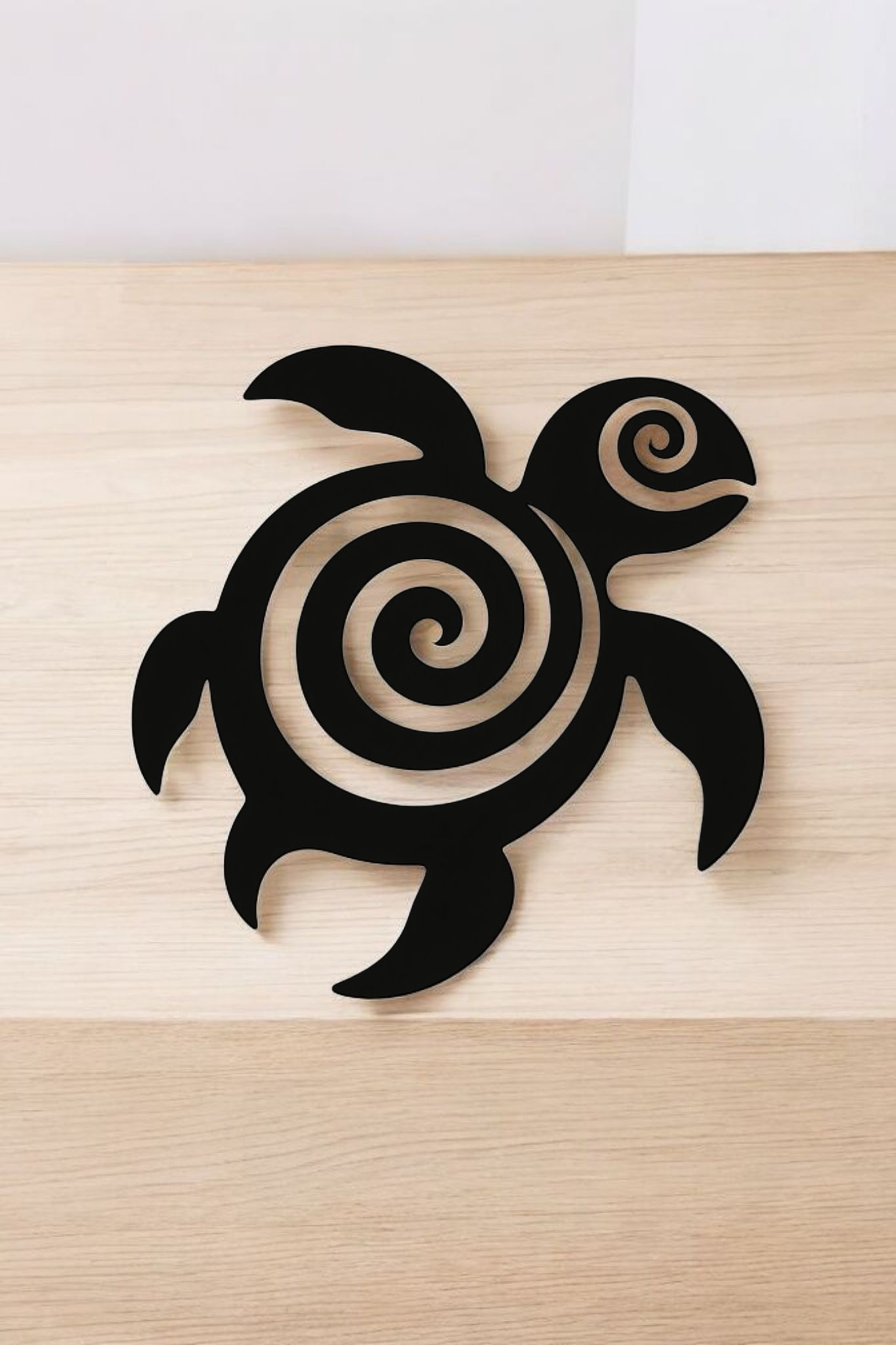 Décoration murale – Tortue tribale (épaisseur 5 mm)