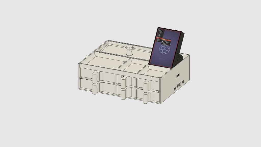 Desk Organizer W Raspberry Pi 3 compartement