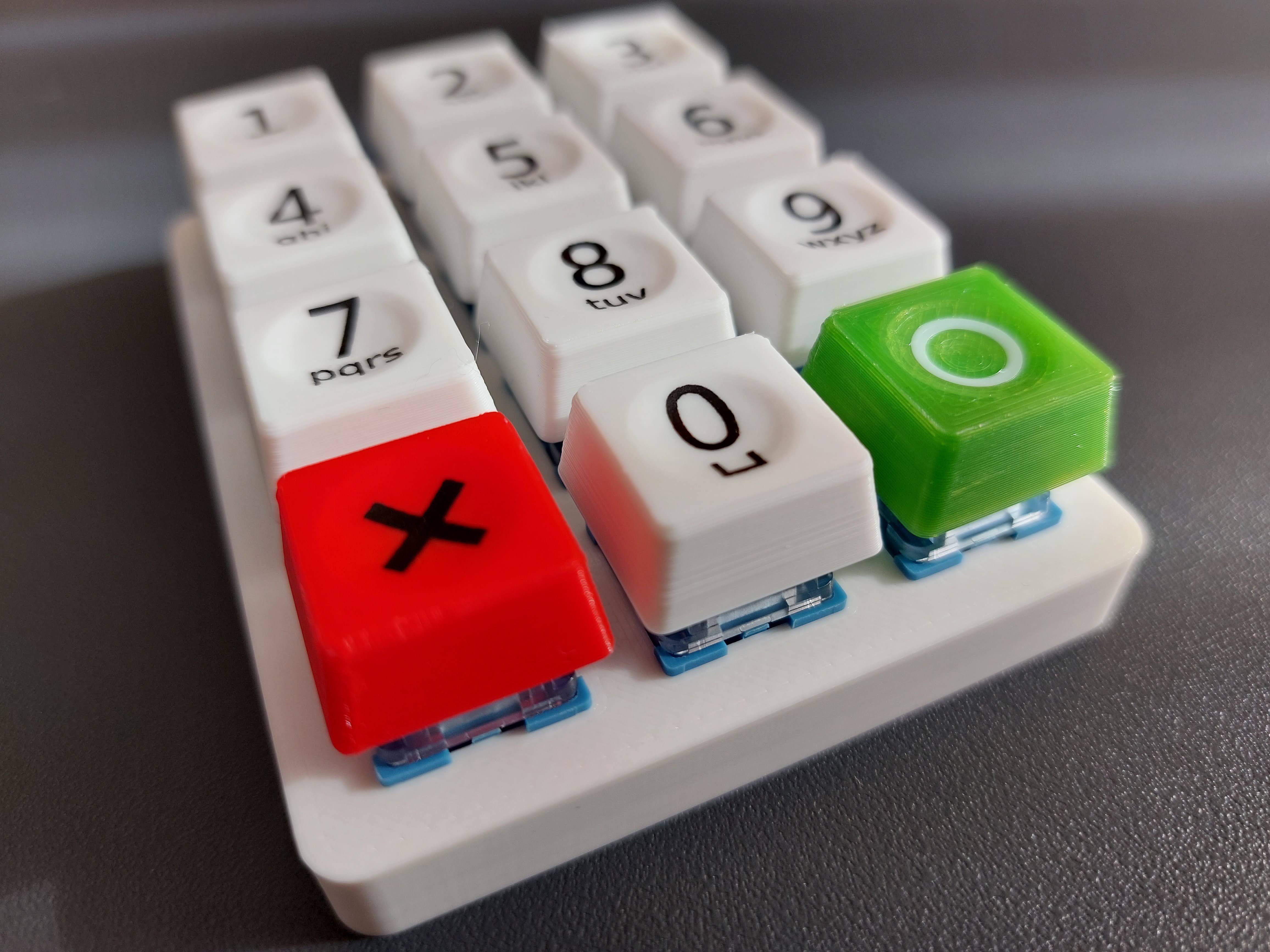 Cherry MX keycap with indent