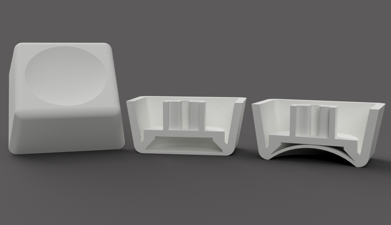 Cherry MX keycap with indent by MartinP | Download free STL model ...