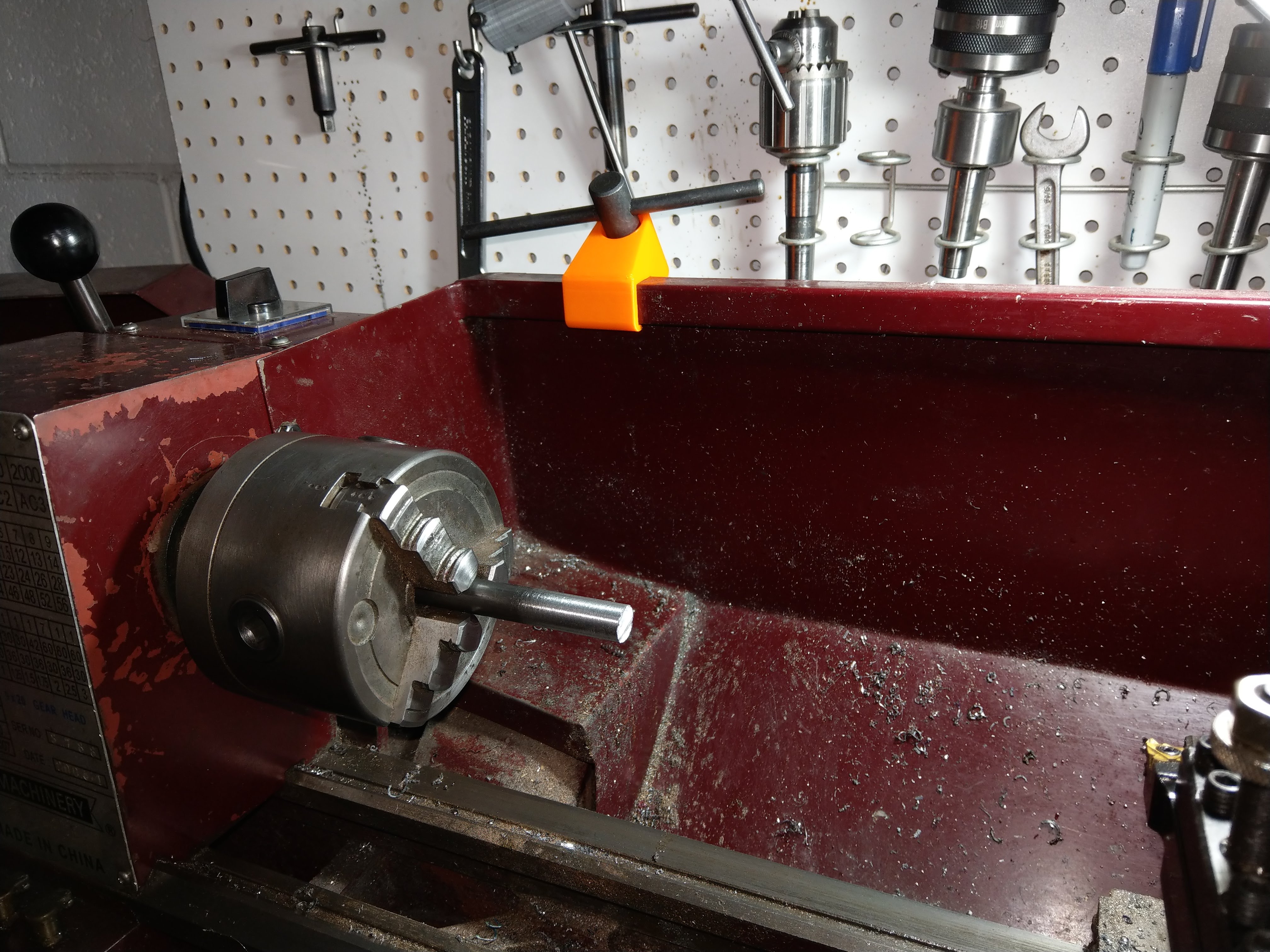 Lathe Chuck Key Holder by kaje Download free STL model