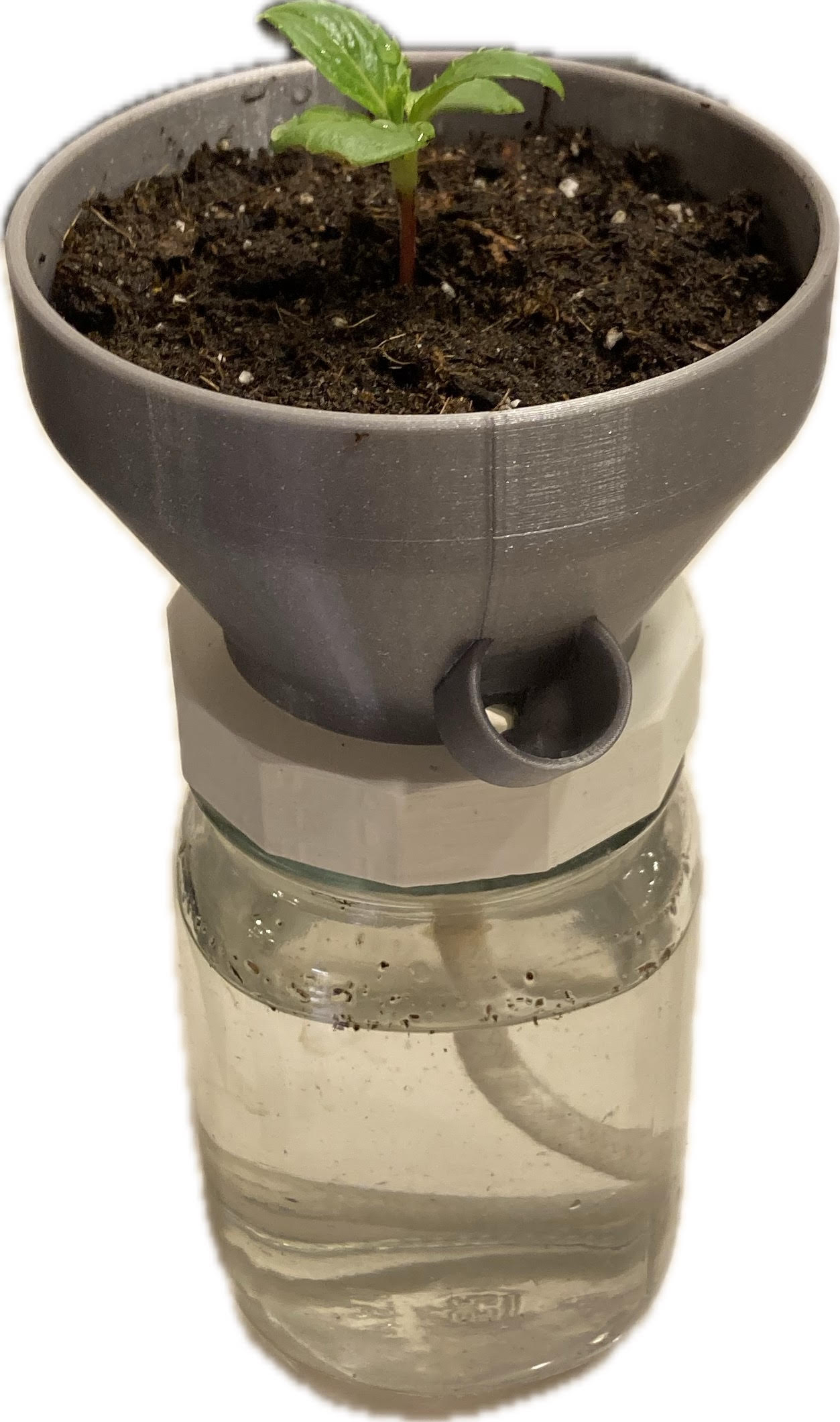 Mason Jar Wicking Planter
