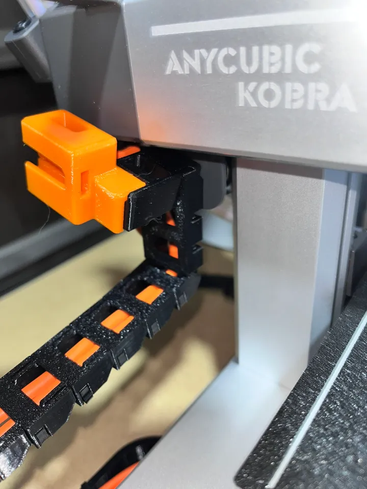 Kobra 3 Side Cable Chain with removable camera mount by
