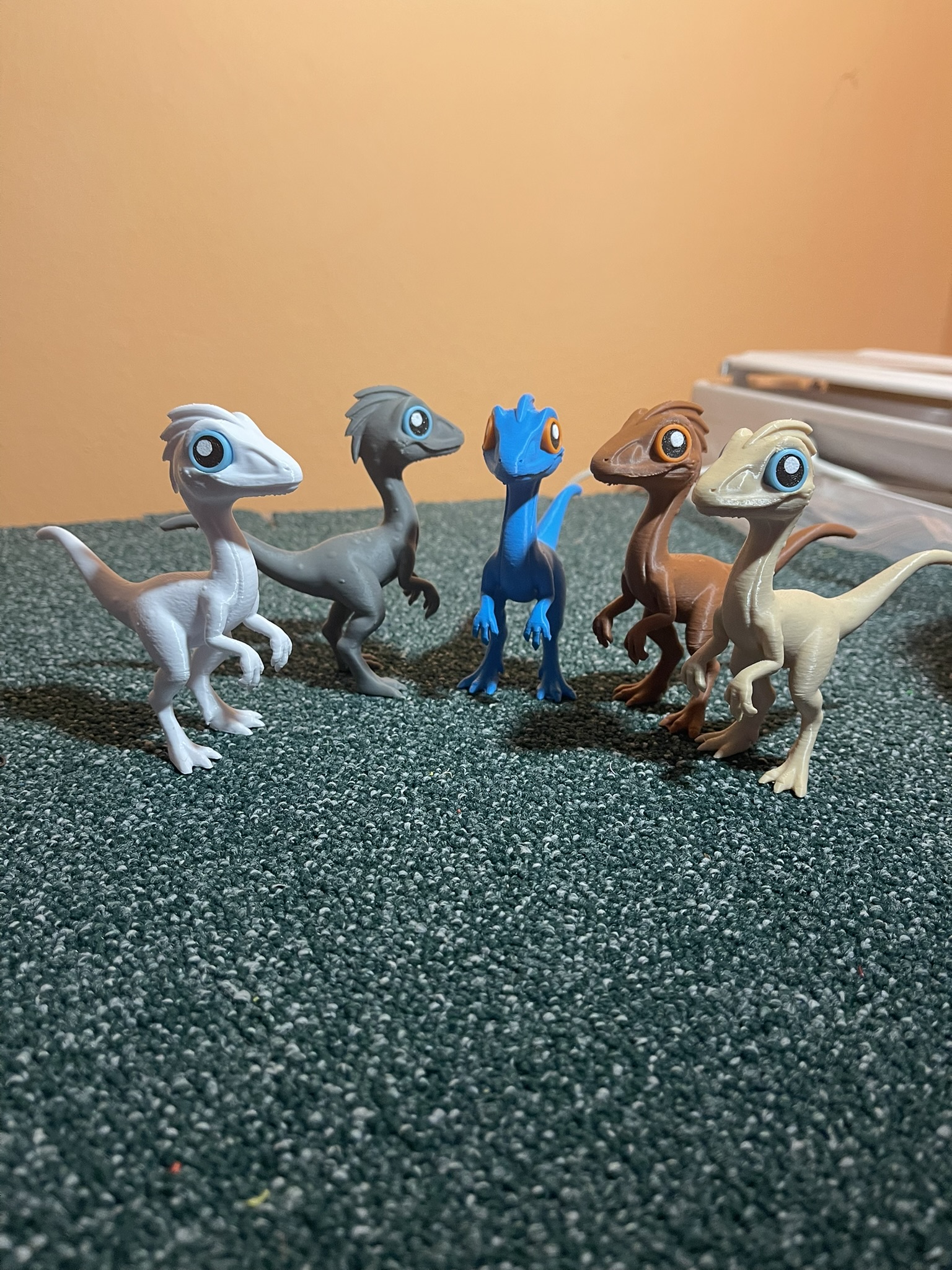 Cute Compsognathus "Compy" – CARTOON EDITION (noAMS)